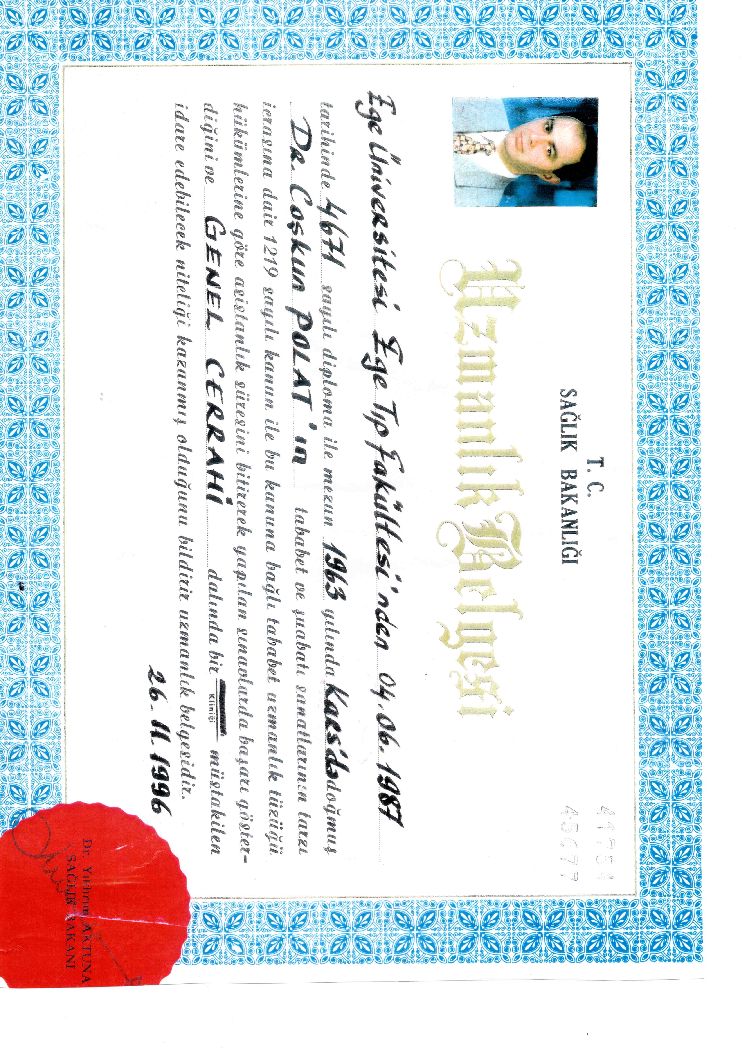 General Surgery Specialty Certificate